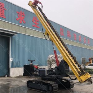 直銷光伏履帶鉆孔機，螺旋光伏鉆孔機